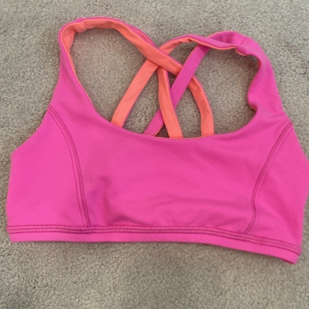 Ivivva By Lululemon pink reversible bra no size